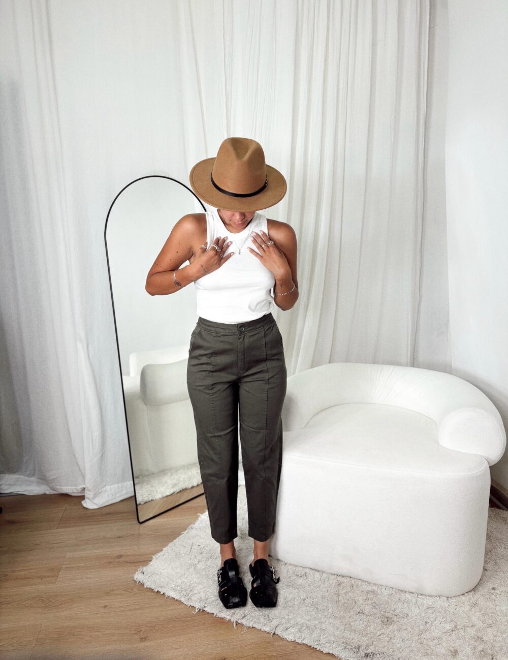 PANTALON ANITA RECORTE GABARDINA ELASTIZADA 4121 - Imagen 5