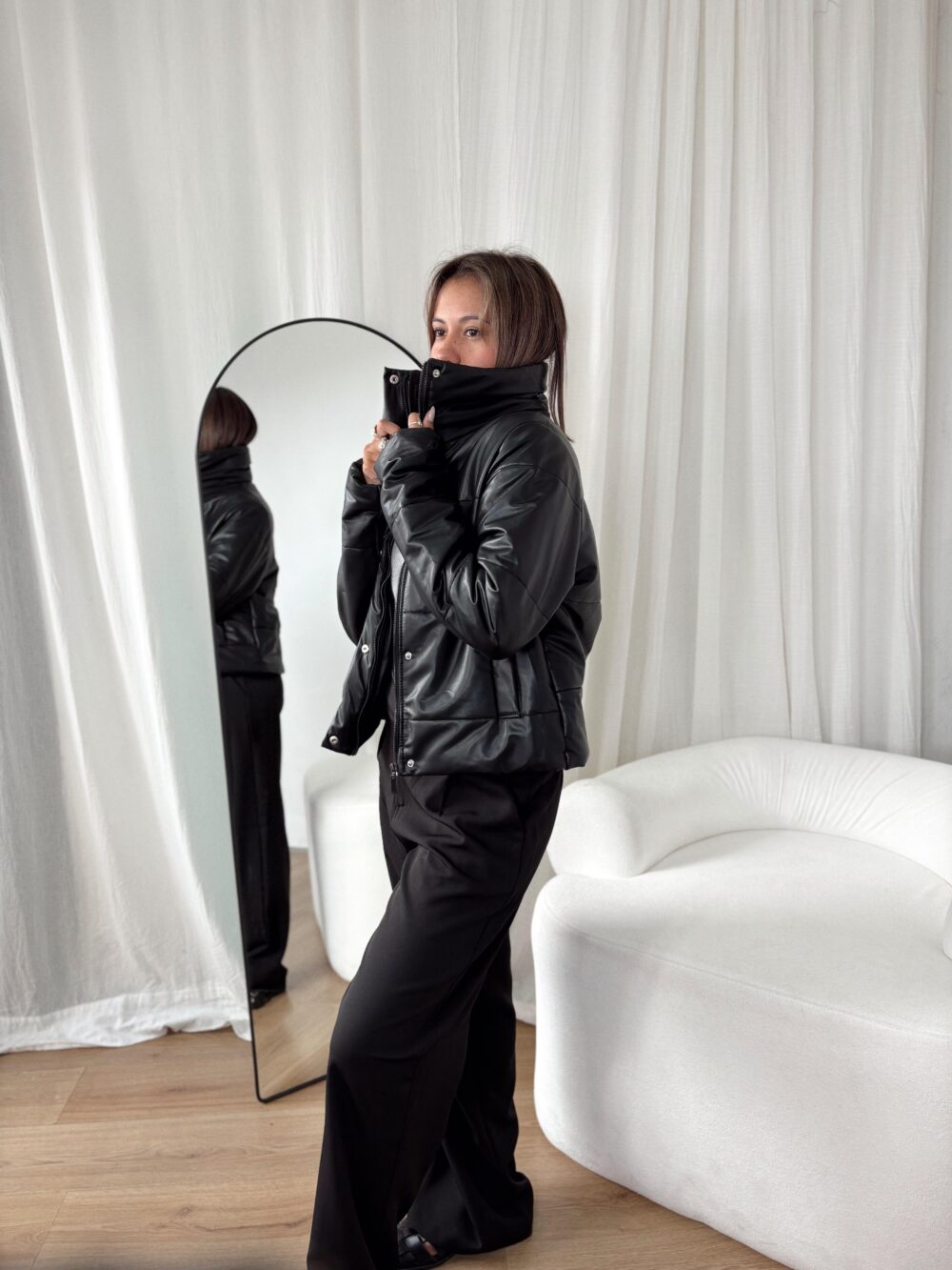 CAMPERA AURE CON PIEL - Imagen 4
