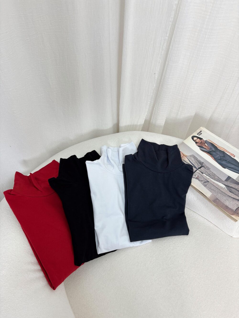 POLERA ALGODON CON LYCRA MANGA LARGA - Imagen 5