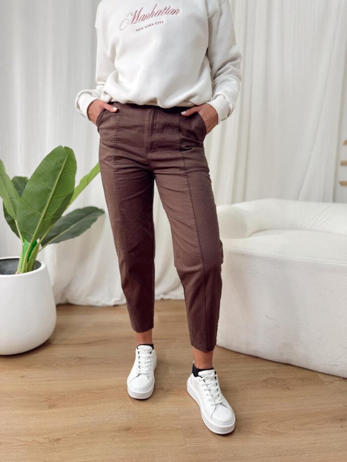 PANTALON ANITA RECORTE GABARDINA ELASTIZADA