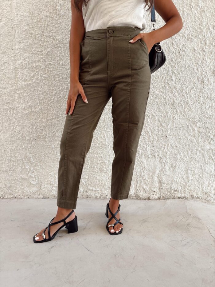 PANTALON ANITA RECORTE GABARDINA ELASTIZADA 4121