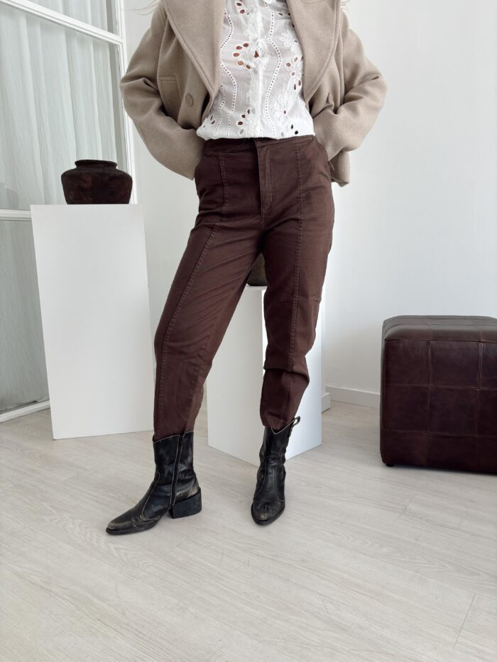 PANTALON ANITA RECORTE GABARDINA ELASTIZADA 4121