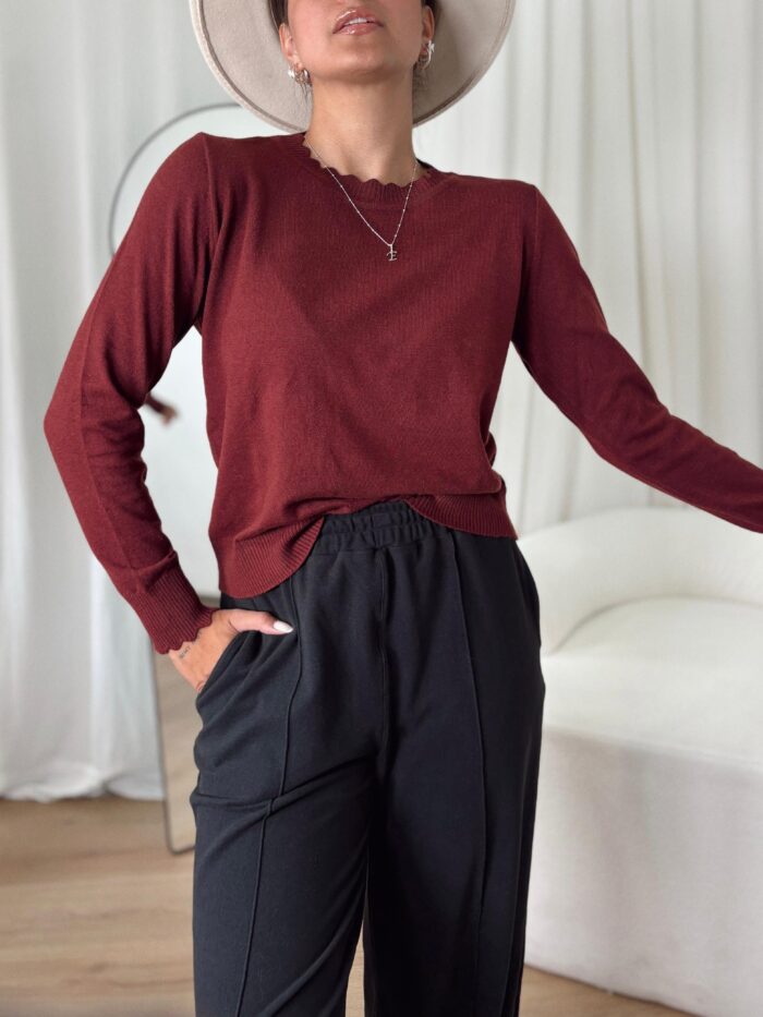 SWEATER VIRGINIA BREMER ZIGZAG EN CUELLO