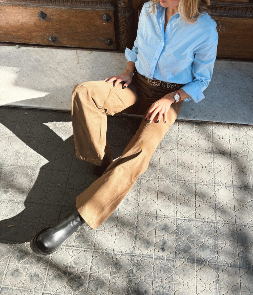 PANTALON RECTO GABARDINA ELASTIZADA - Imagen 9