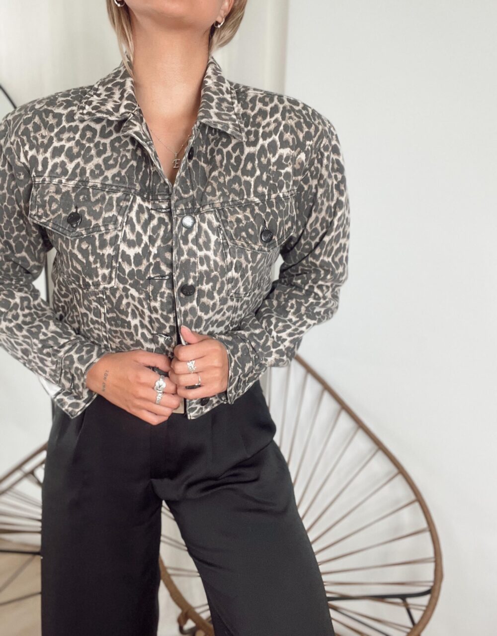 CAMPERA CON PIEL MISSY ANIMAL PRINT - Imagen 5