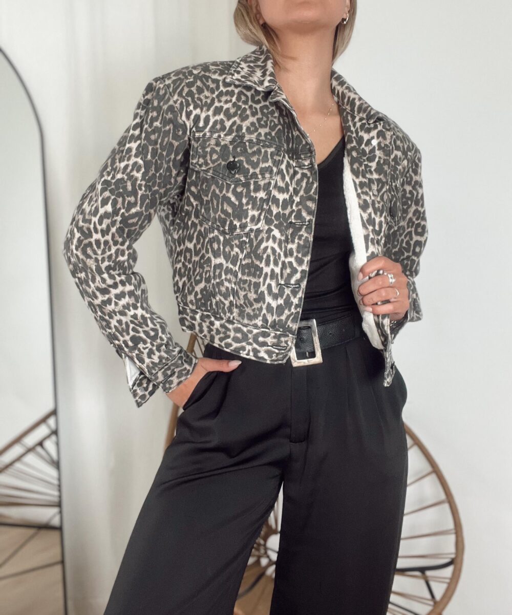 CAMPERA CON PIEL MISSY ANIMAL PRINT - Imagen 6