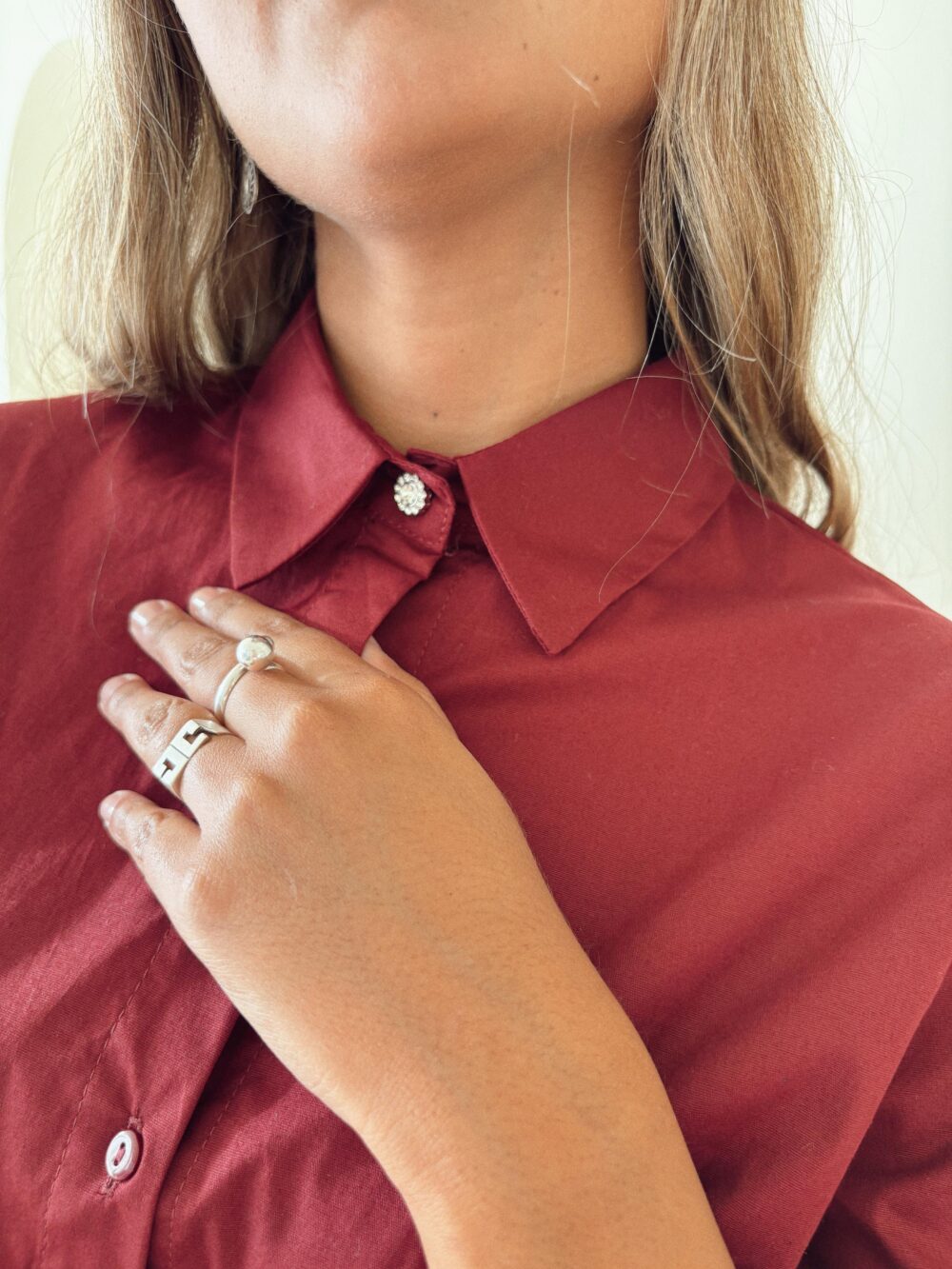 CAMISA POPLIN BOTON - Imagen 2