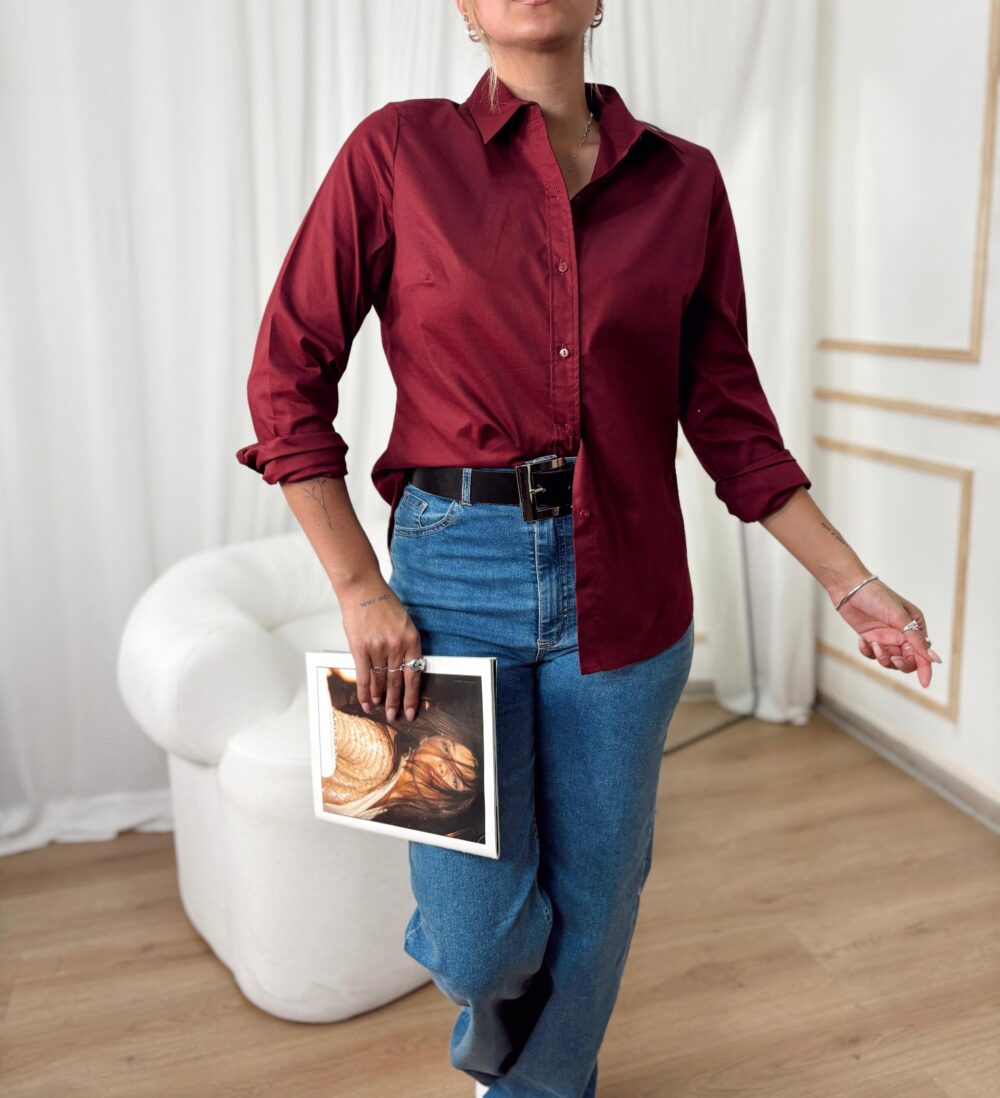 CAMISA POPLIN ENTALLADA