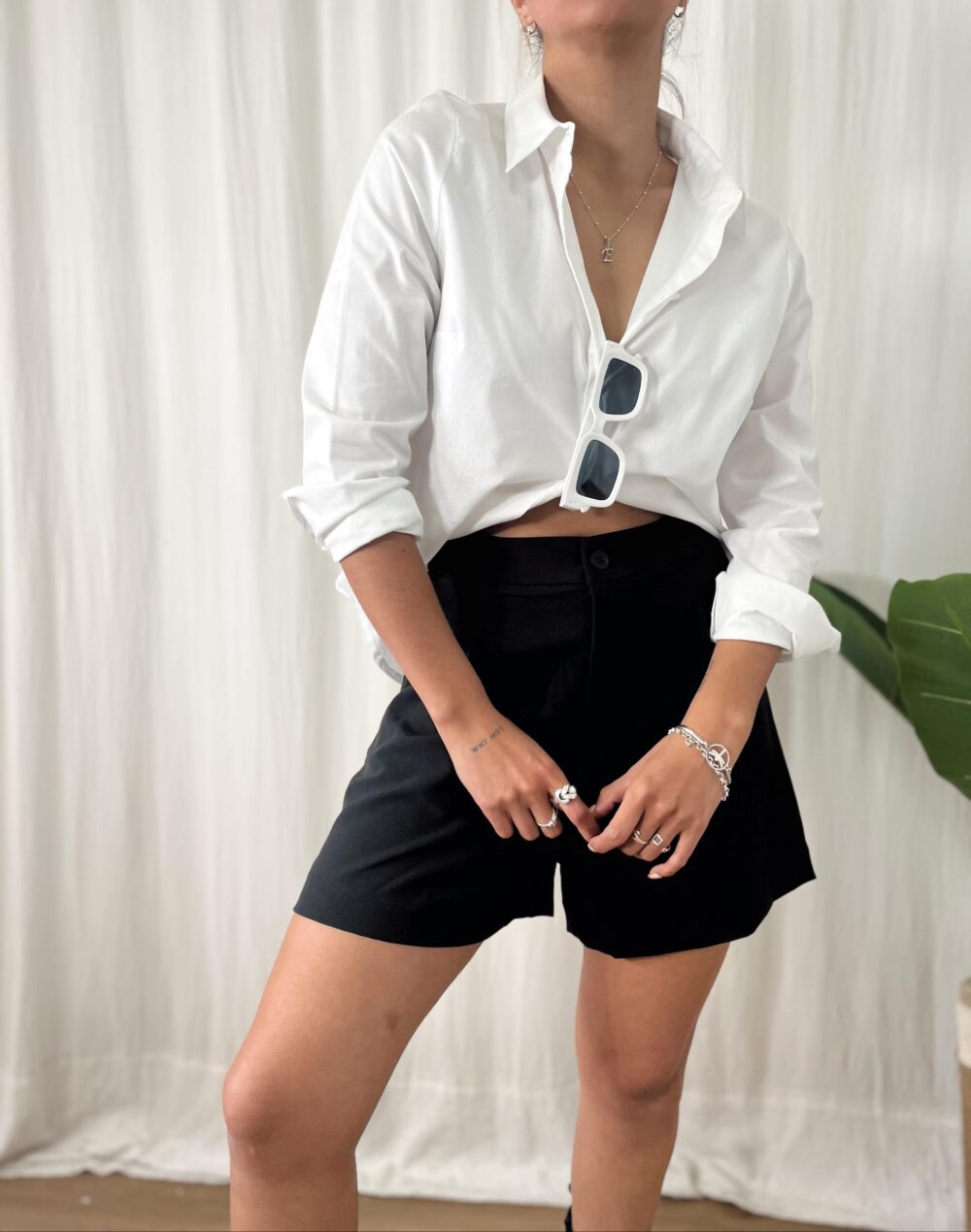 CAMISA POPLIN ENTALLADA - Imagen 6
