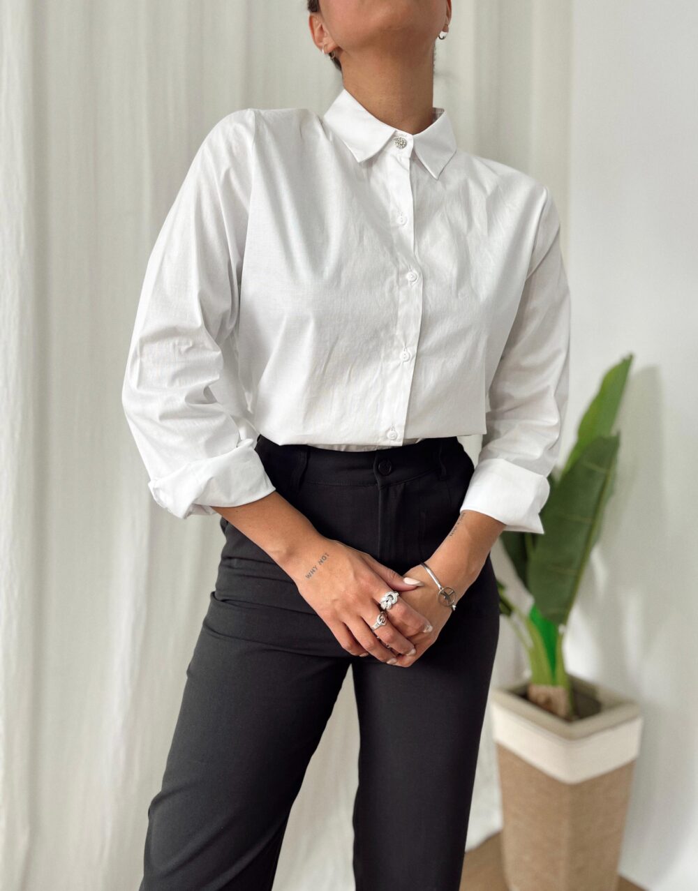 CAMISA POPLIN BOTON - Imagen 7