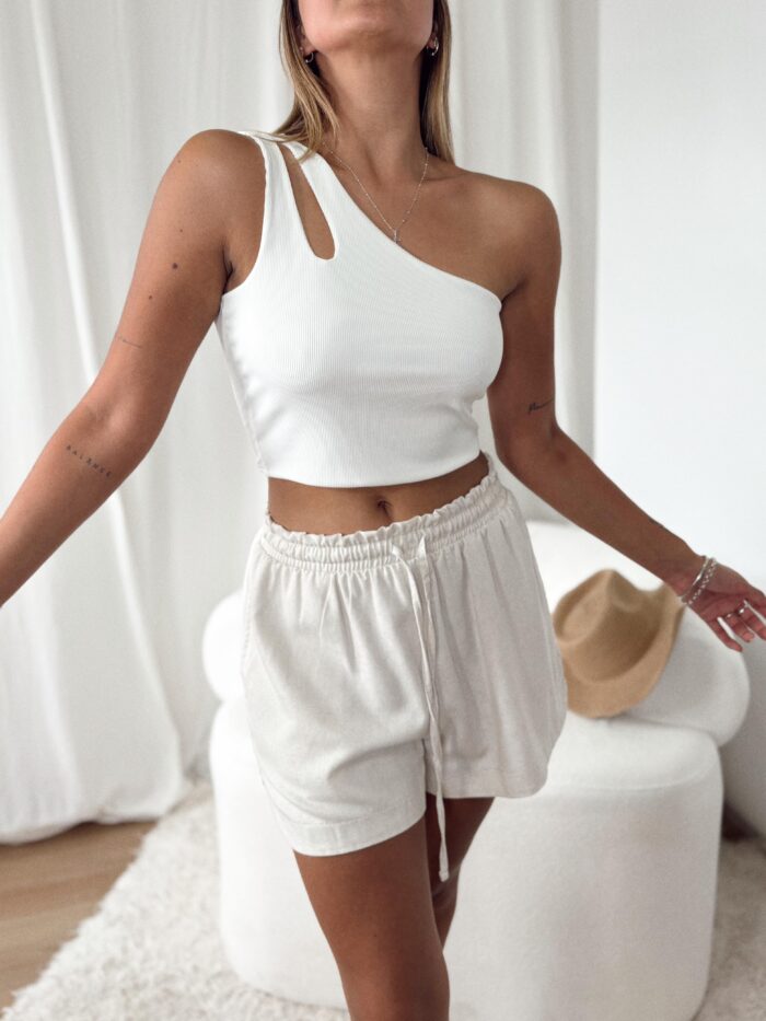 TOP UN HOMBRO MORLEY SATINADO JOY