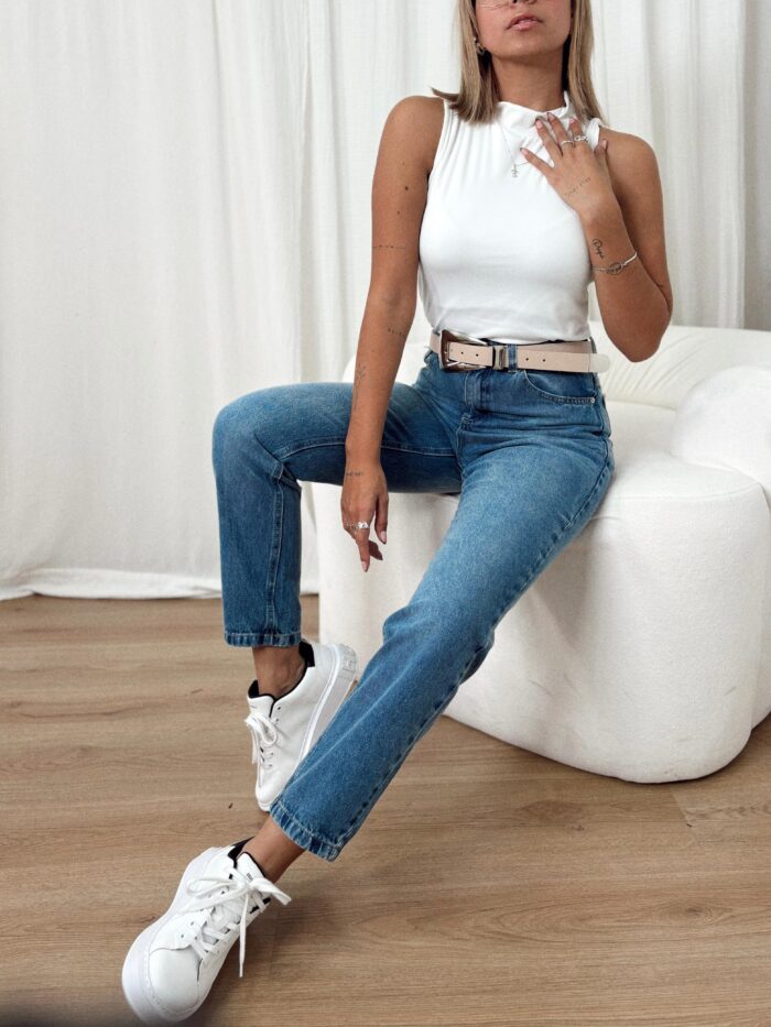 JEANS MOM LIGHT BLUE