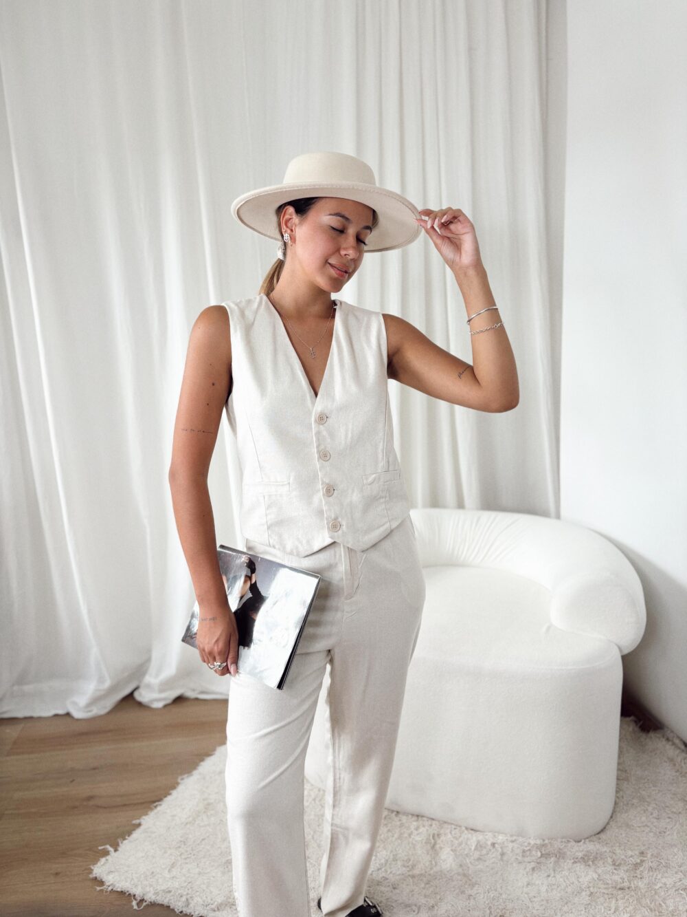 CHALECO LINO LUISA