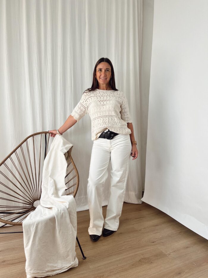 PANTALON RECTO COSTURA CAMEL
