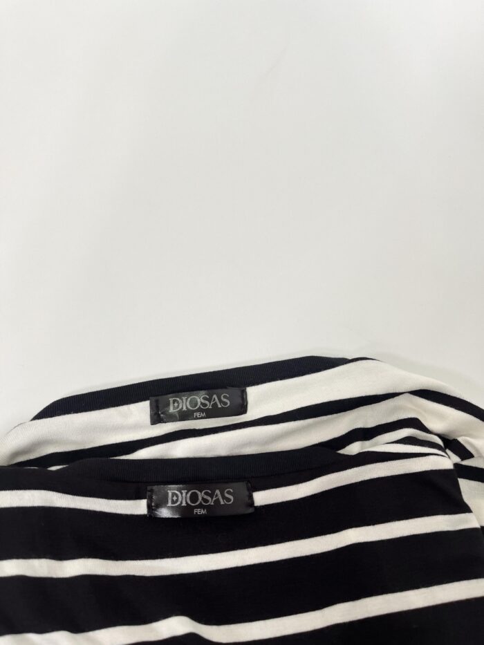 REMERA GUADALUPE MODAL RAYADO  ESCOTE REDONDO