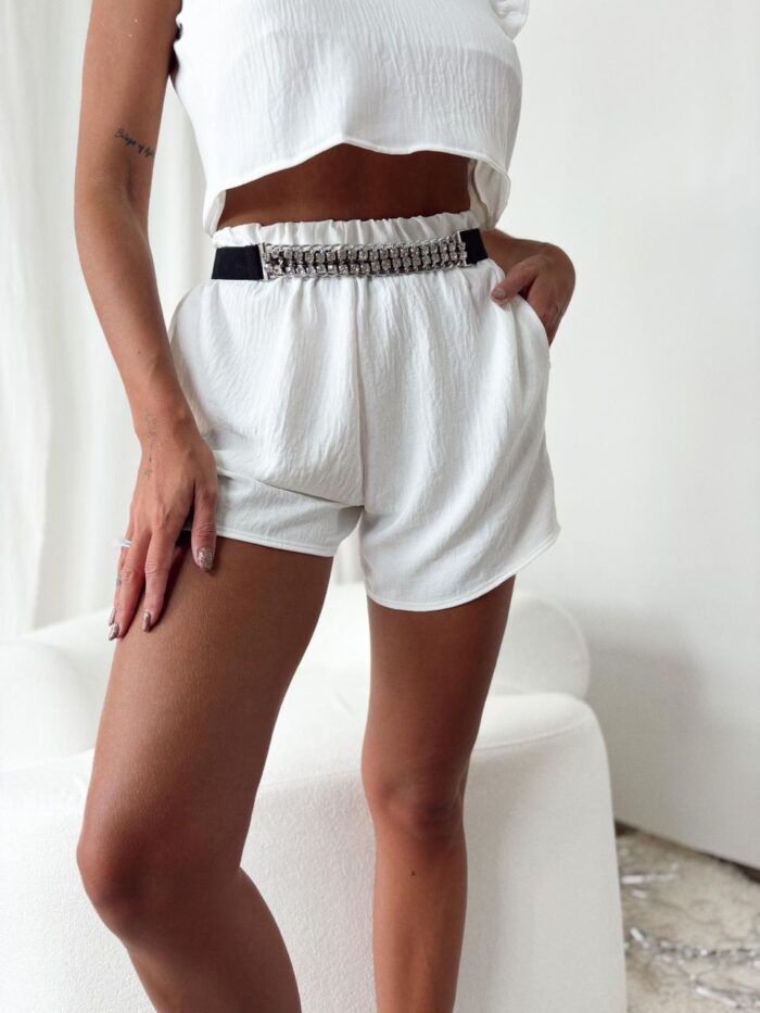 SHORT CREPE CON BOLSILLOS