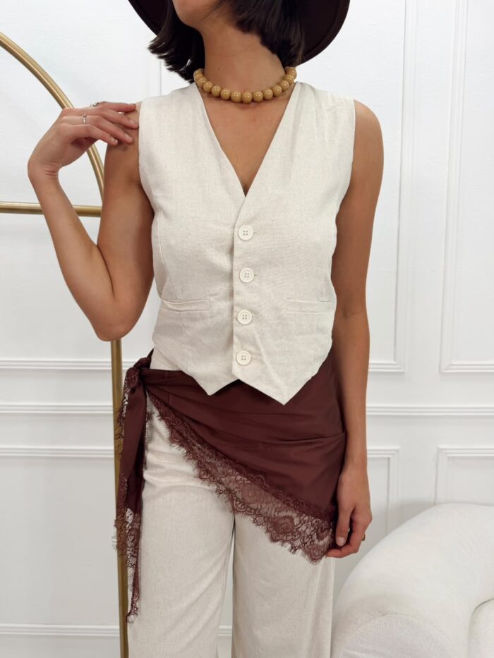 CHALECO LINO LUISA