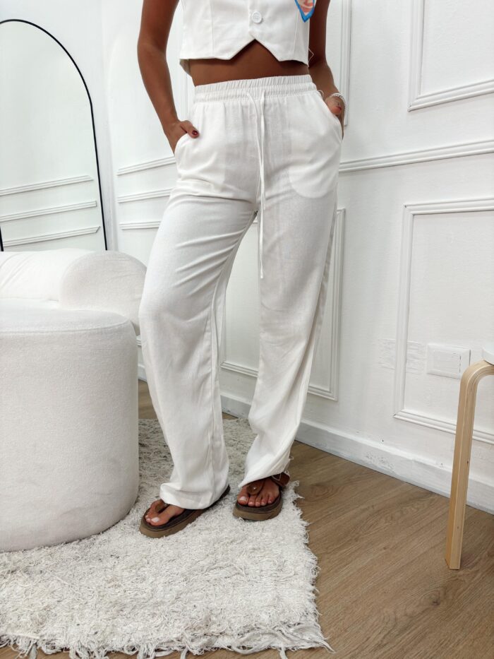 BABUCHA LINEN CON ELASTICO LINO