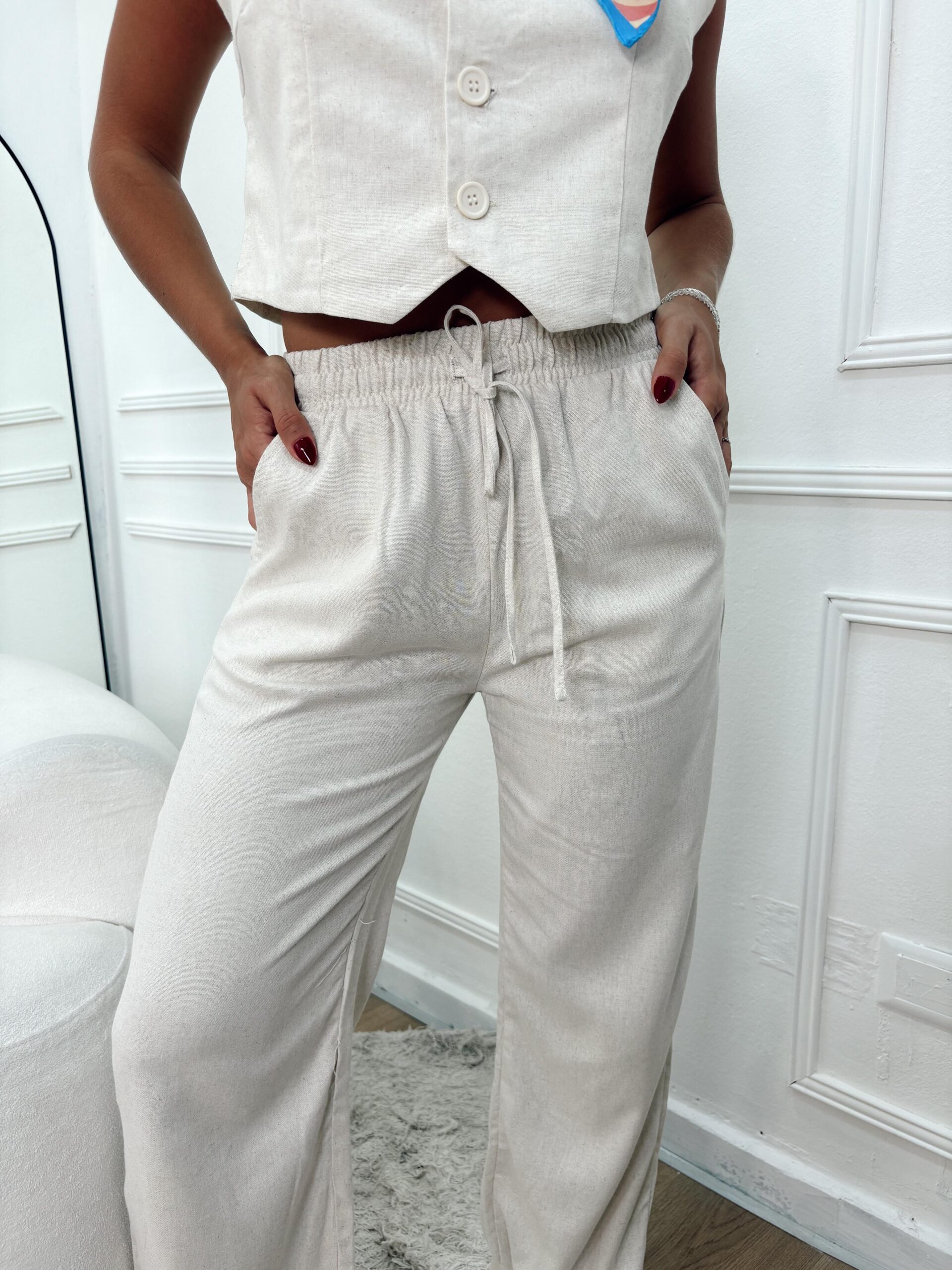 BABUCHA LINEN CON ELASTICO LINO - Imagen 6