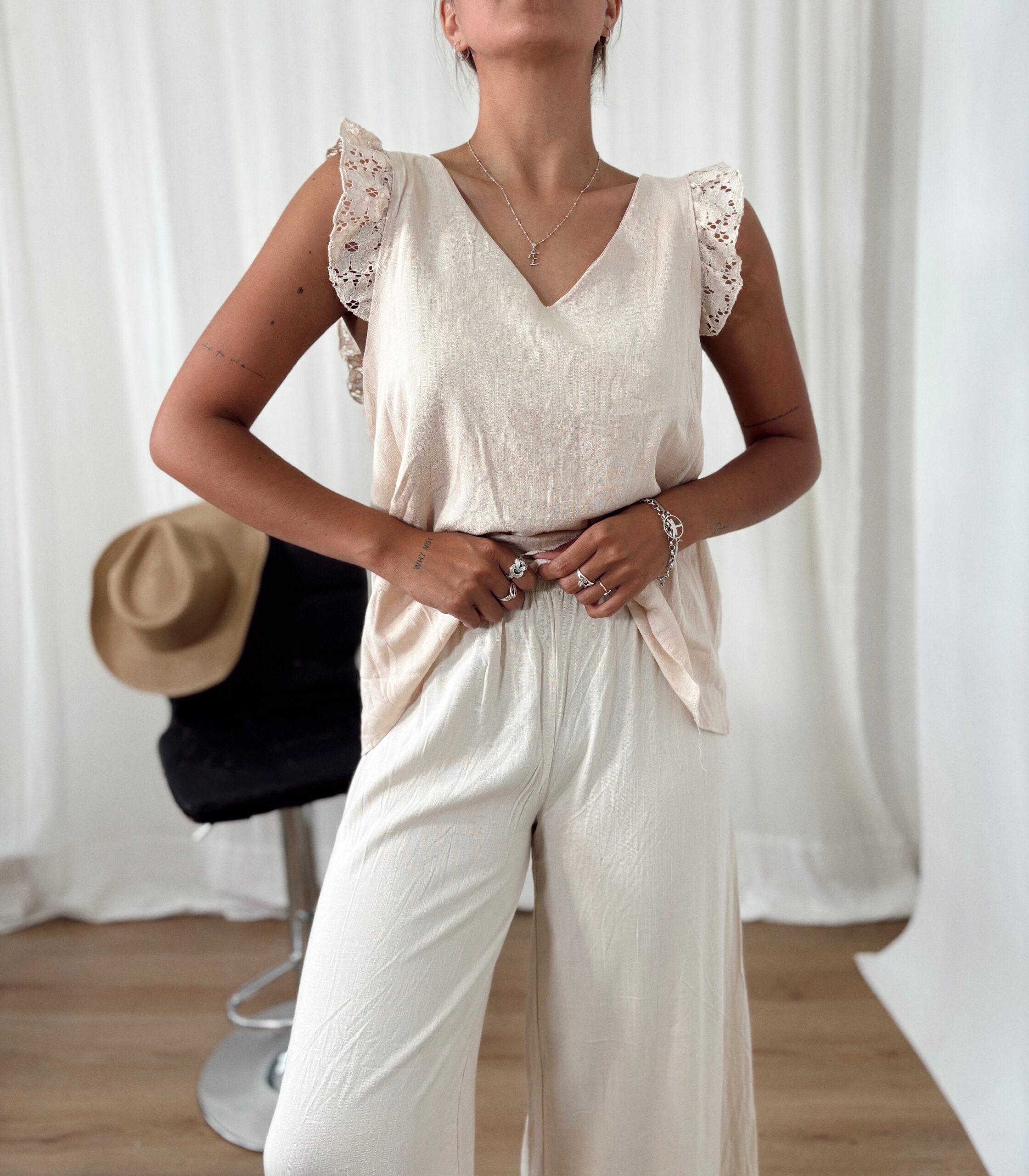 BLUSA WONDER LINO ENCAJE - Imagen 4
