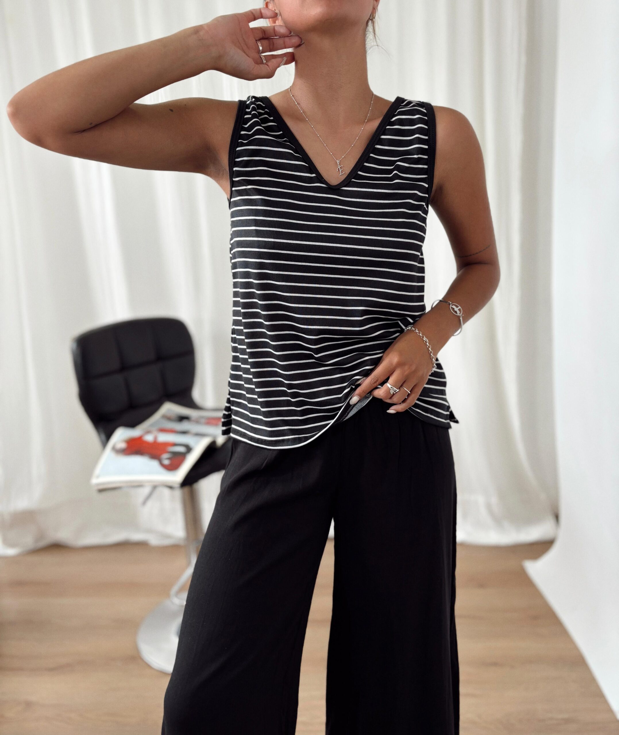 MUSCULOSA DIOSAS MORLEY RAYADO CAMPANA TAJO - Imagen 3