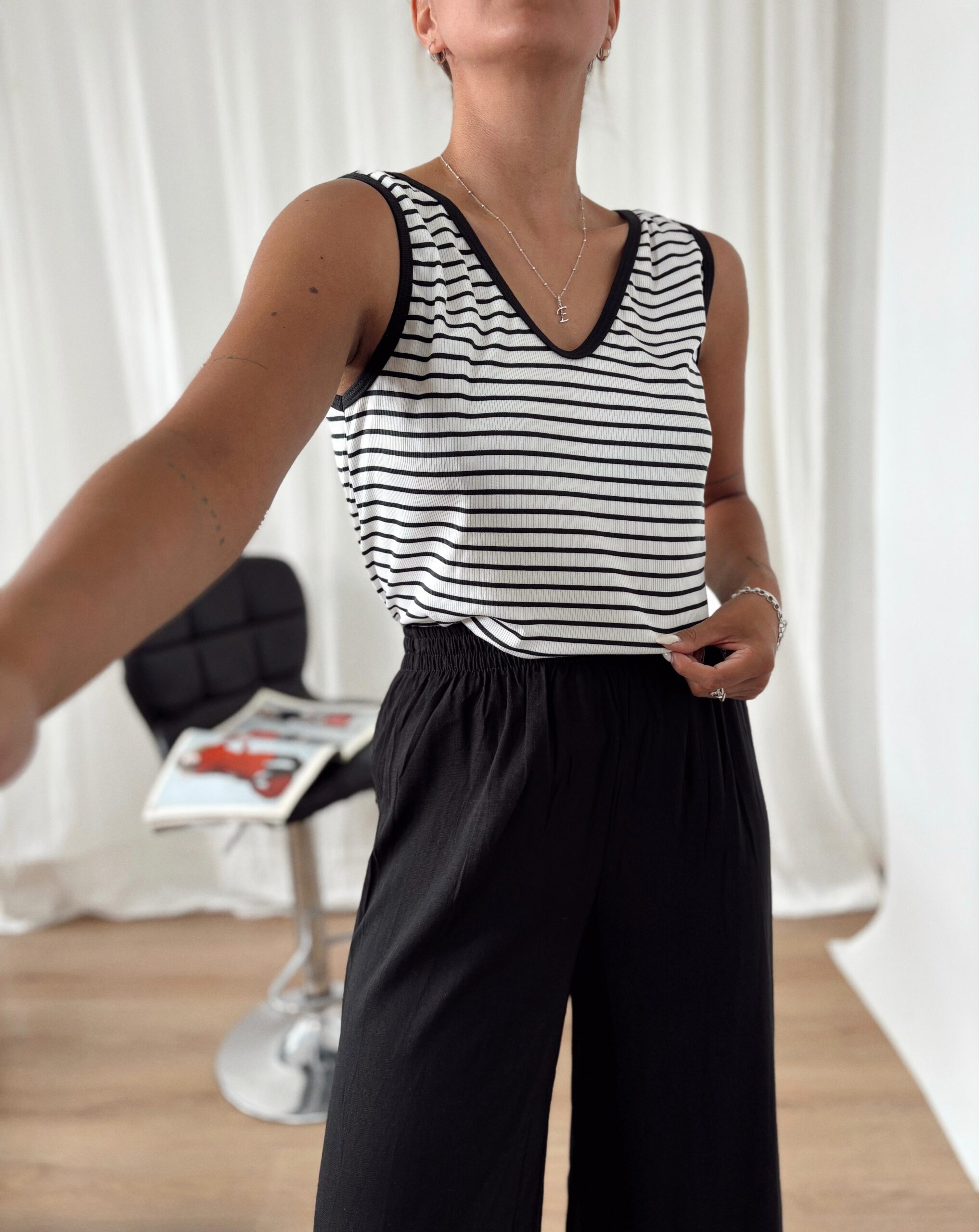 MUSCULOSA DIOSAS MORLEY RAYADO CAMPANA TAJO - Imagen 5