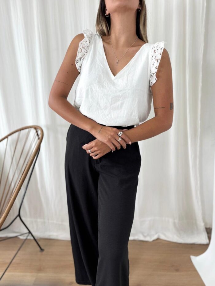 BLUSA WONDER LINO ENCAJE