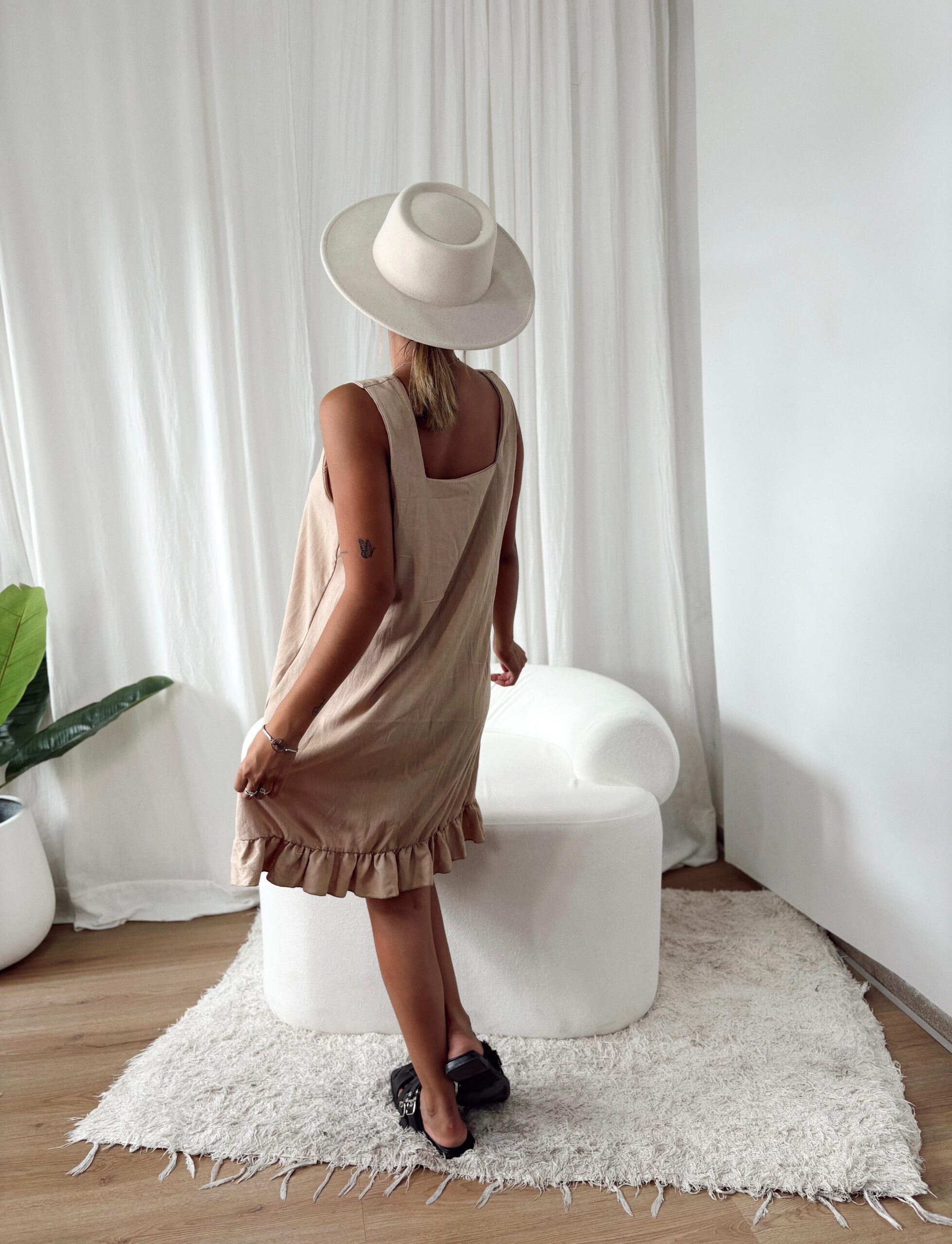 VESTIDO LINO VOLADO VANESA - Imagen 4