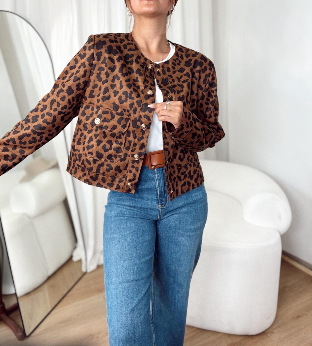 CHAQUETA HAMBURGO CUELLO MAO PRINT
