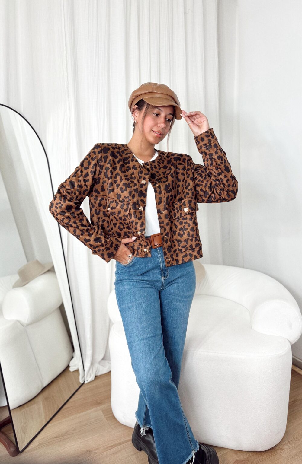 CHAQUETA HAMBURGO CUELLO MAO PRINT - Imagen 2