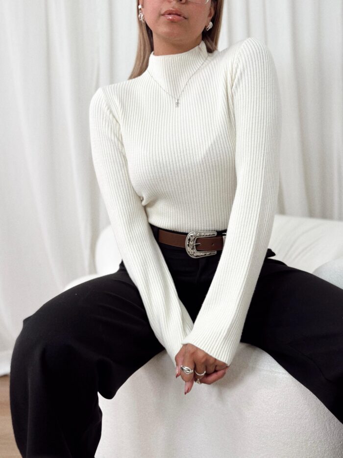 SWEATER MEDIA POLERA MORLEY DOBLE HILO