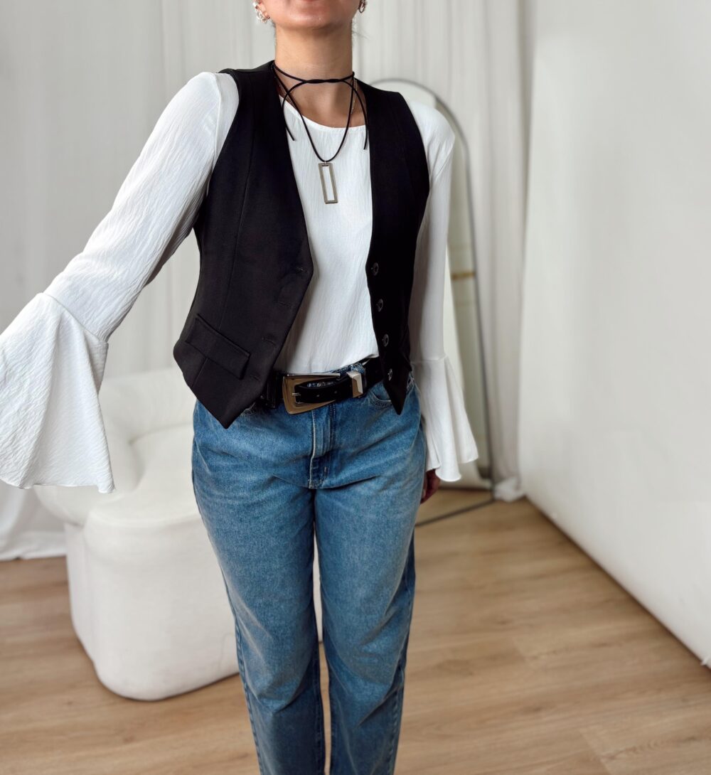 BLUSA GINEBRA CREP MANGA LARGA - Imagen 13