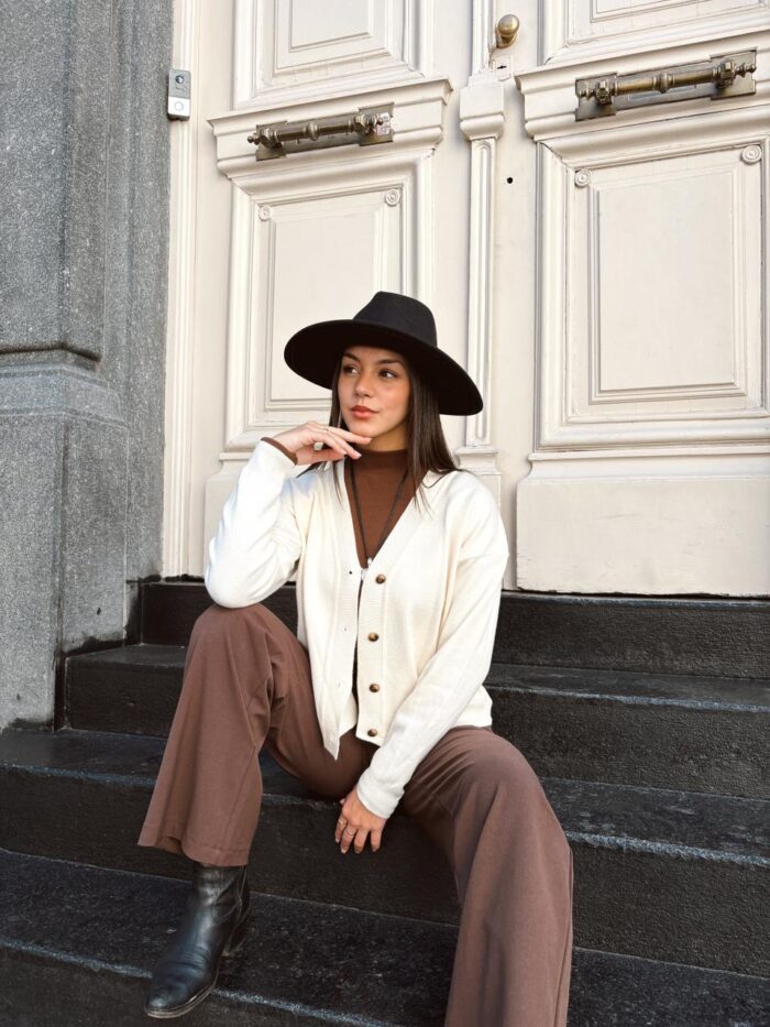 SWEATER CARDIGAN  BREMER LISO BOTONES
