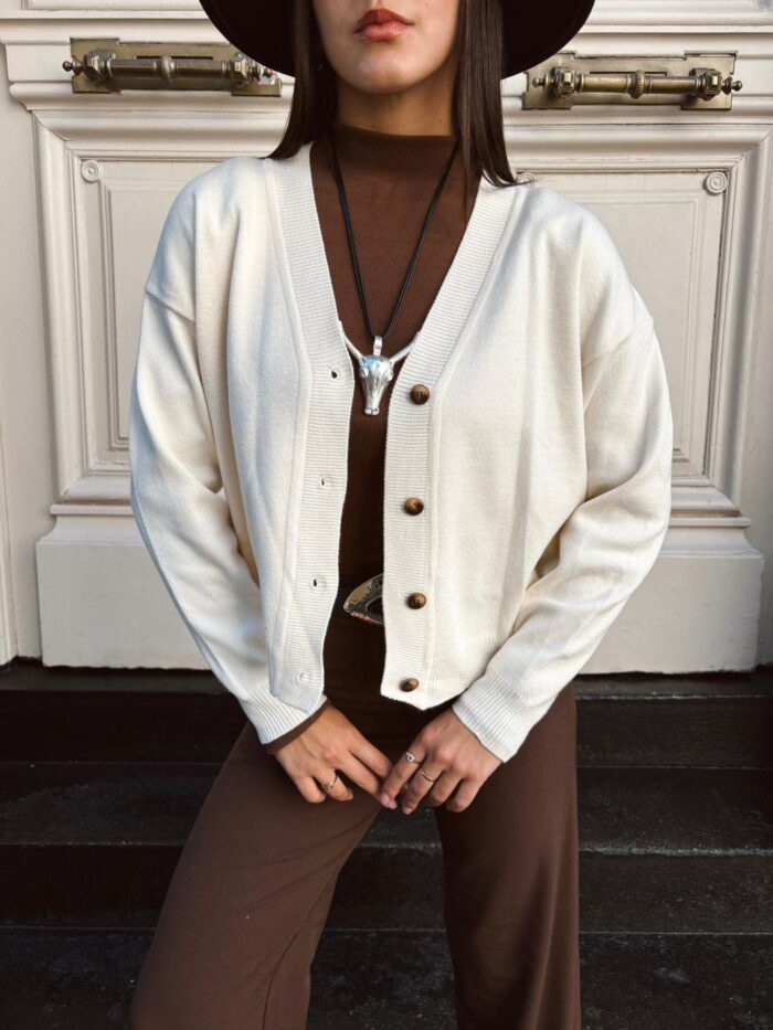 SWEATER CARDIGAN  BREMER LISO BOTONES