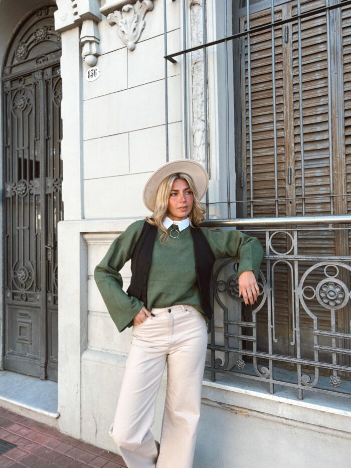 SWEATER BREMER DOBLE HILO LISO