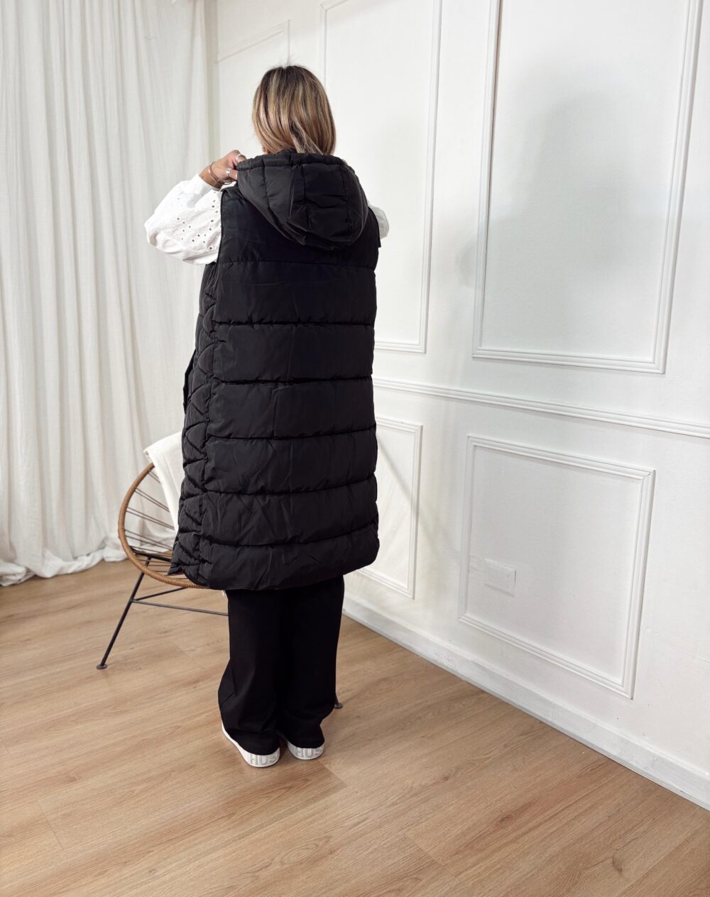 CHALECO LARGO REVERSIBLE - Imagen 4