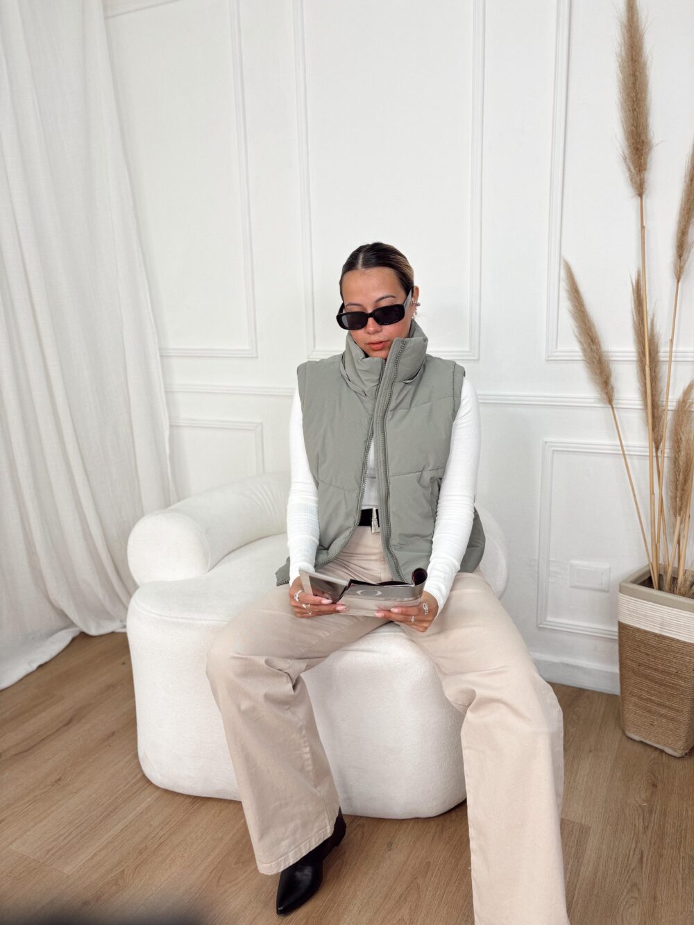 CAMPERA / CHALECO MALAGA CON PIEL - Imagen 6