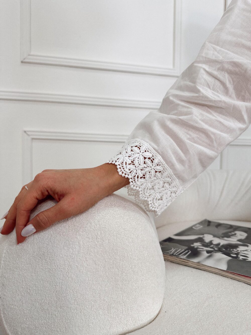 CAMISA ARIADNA 3/4 PUNTILLA - Imagen 3