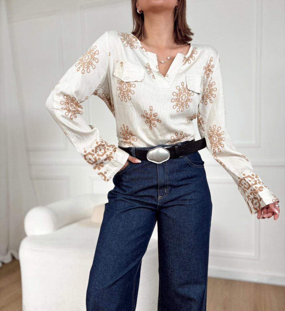 BLUSA SOFIA LINO ESTAMPADA 5874