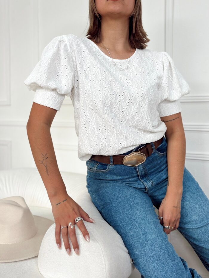 BLUSA BRODERIE PRINCESA 3/4