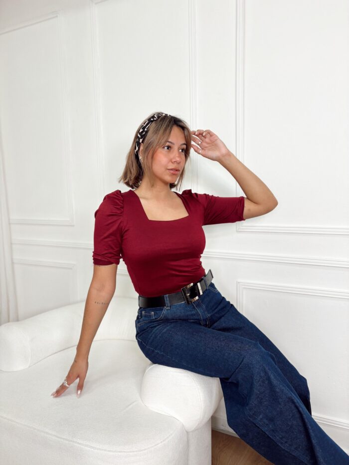 REMERA MANGA 3/4 ESCOTE CUADRADO PRINCESA BY DIOSAS