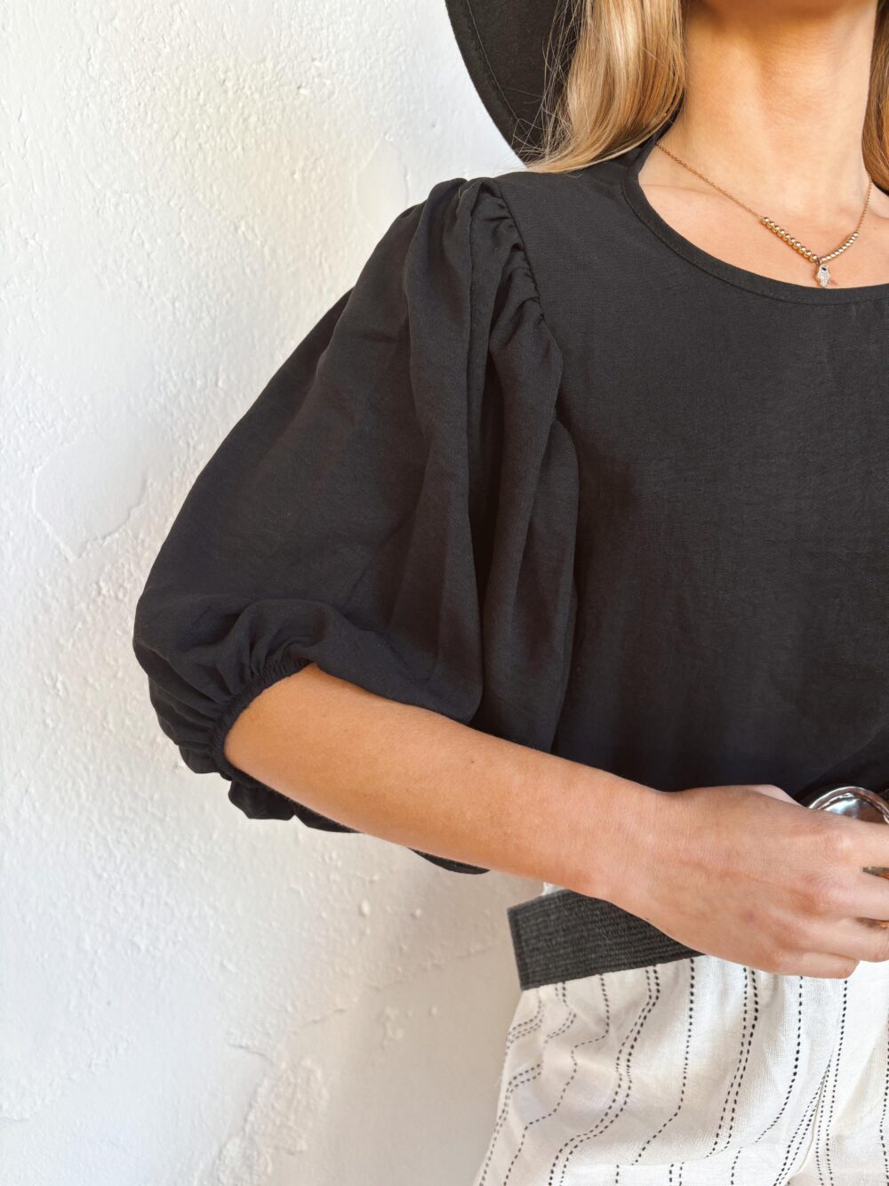BLUSA CORAL MANGA GLOBO CEY - Imagen 2