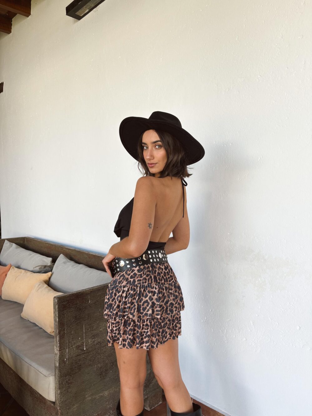 POLLERA ACETATO ANIMAL PRINT - Imagen 7