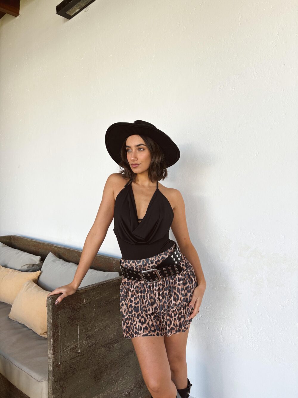 POLLERA ACETATO ANIMAL PRINT - Imagen 5