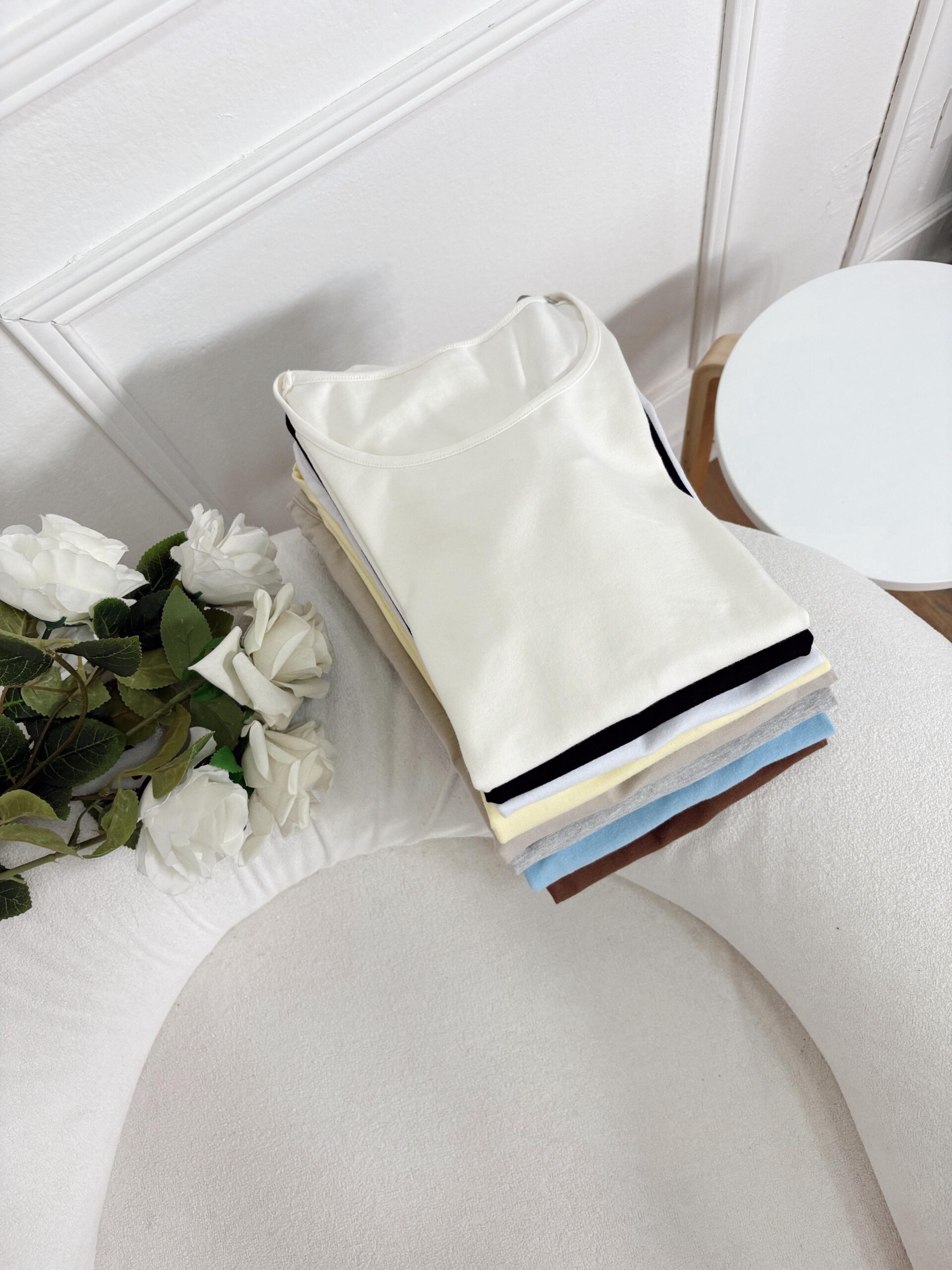 REMERA ALGODON CON LYCRA BASICA - Imagen 4