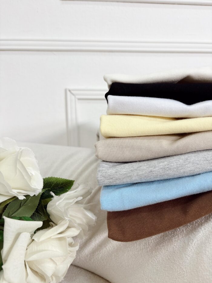 REMERA ALGODON CON LYCRA BASICA