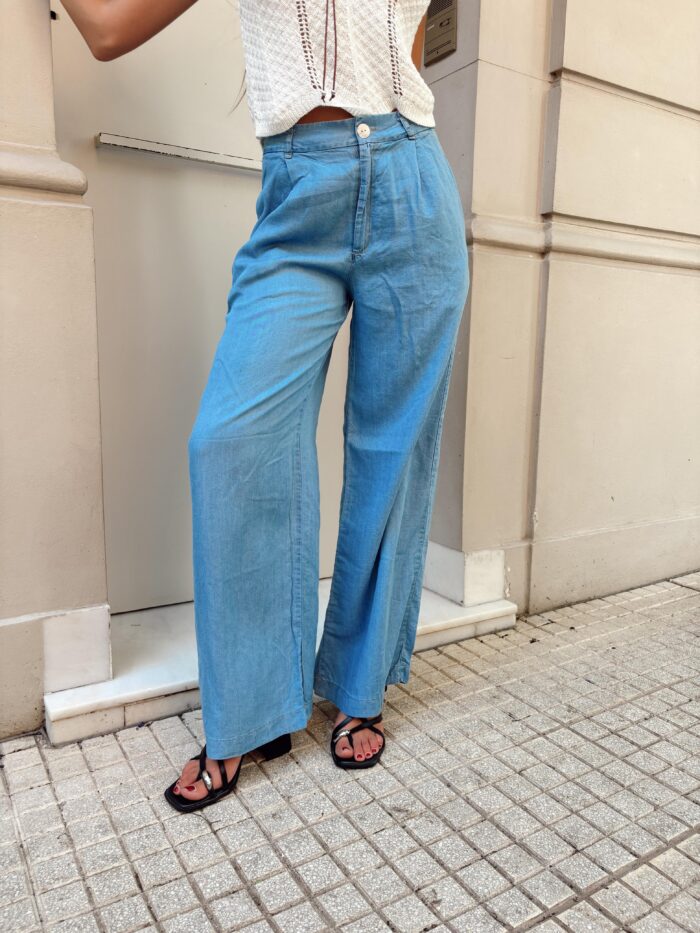 PANTALON WIDE LEG TENCEL DENIM 4135