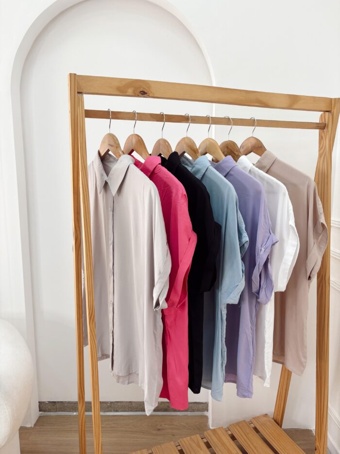 CAMISA MANGA JAPONESA DE POPLIN