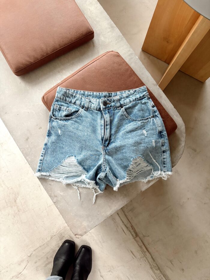 SHORT JEANS DEFLECADO 5587
