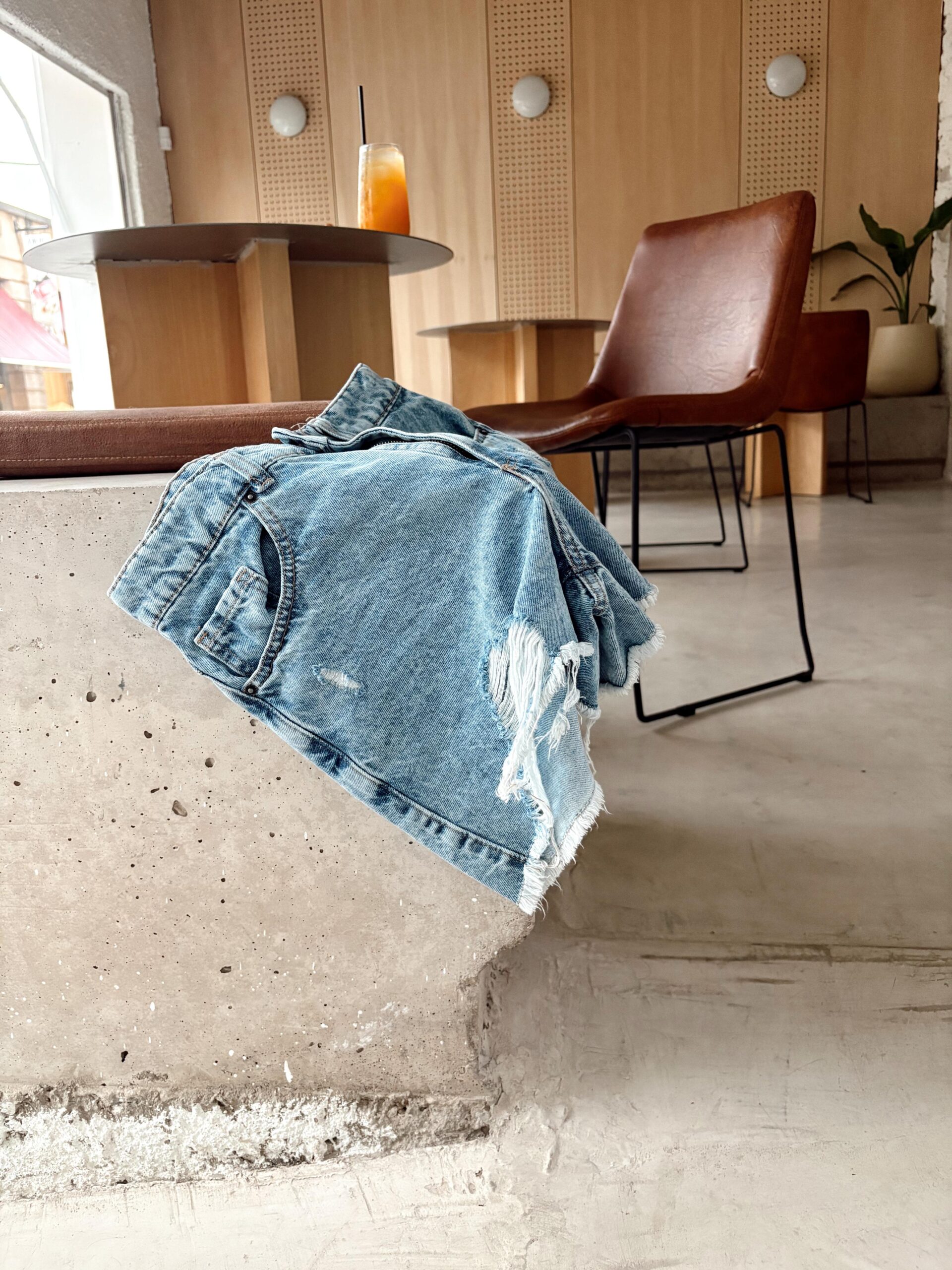 SHORT JEANS DEFLECADO 5587 - Imagen 3